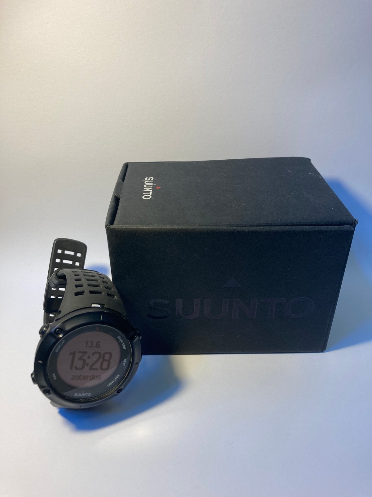Suunto Ambit3 Peak Sporthorloge met Hartslagband, Handtassen en Accessoires, Sporthorloges, Zo goed als nieuw, Zwart, GPS, Waterdicht