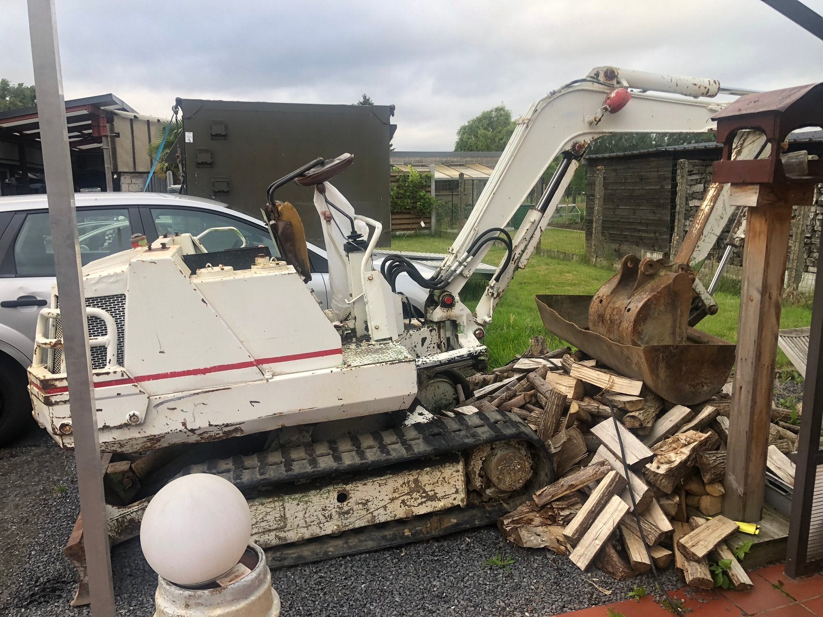 Kraantje 2,5T Yanmar, Enlèvement, Excavatrice