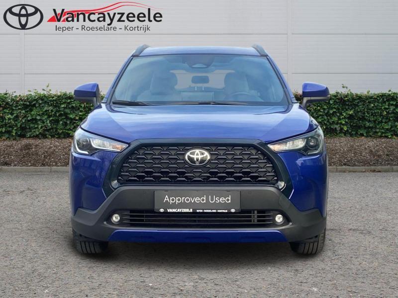 Toyota Corolla Cross Style+cam+gps+sens V+A, Auto's, Toyota, Automaat, Euro 6, Blauw, Hybride Elektrisch/Benzine
