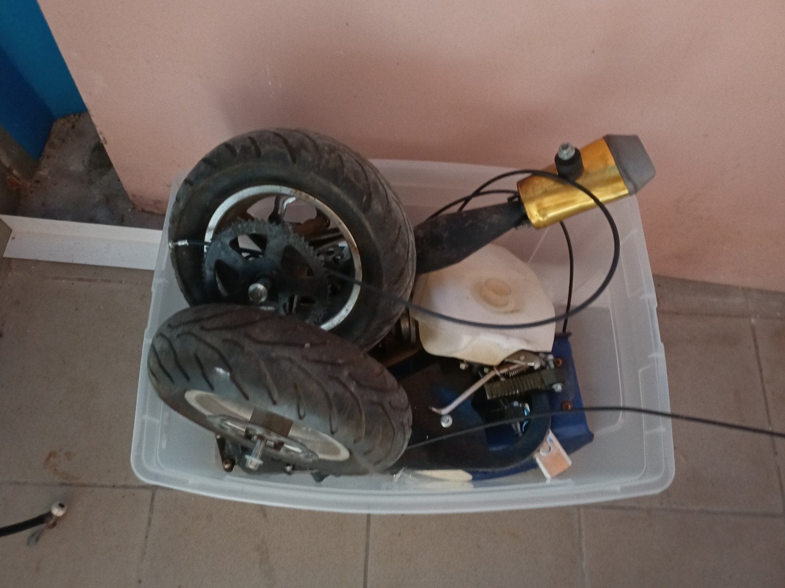 lot pocket bike onderdelen, Fietsen en Brommers, Ophalen, Uitlaat