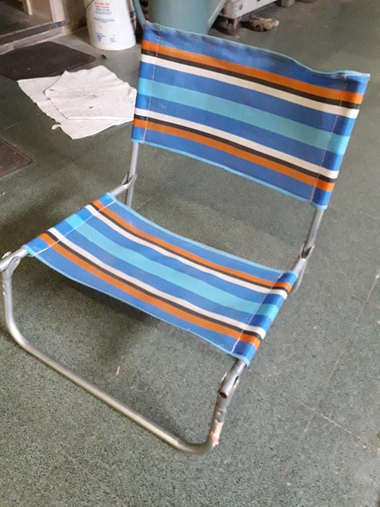 Petit siège de plage pliable, Caravans en Kamperen, Kampeermeubelen, Ophalen, Gebruikt, Overige