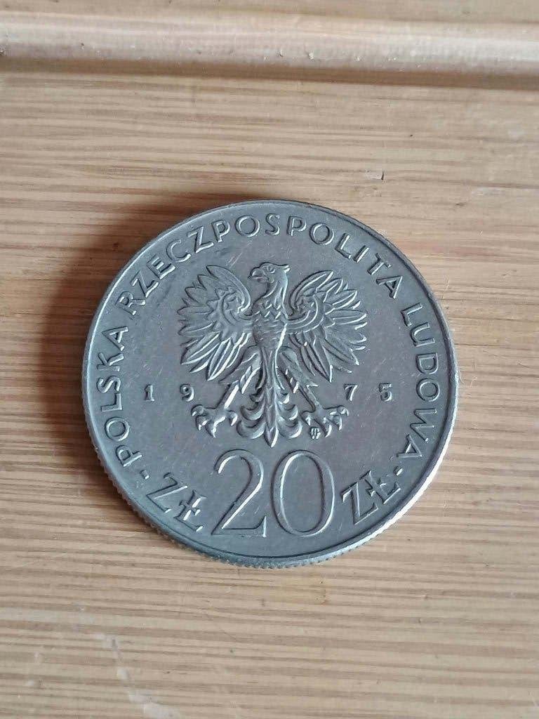 POLEN 20 Zlotys 1975 MW - International Women Year - Lot 006, Postzegels en Munten, Ophalen of Verzenden, Polen, Losse munt