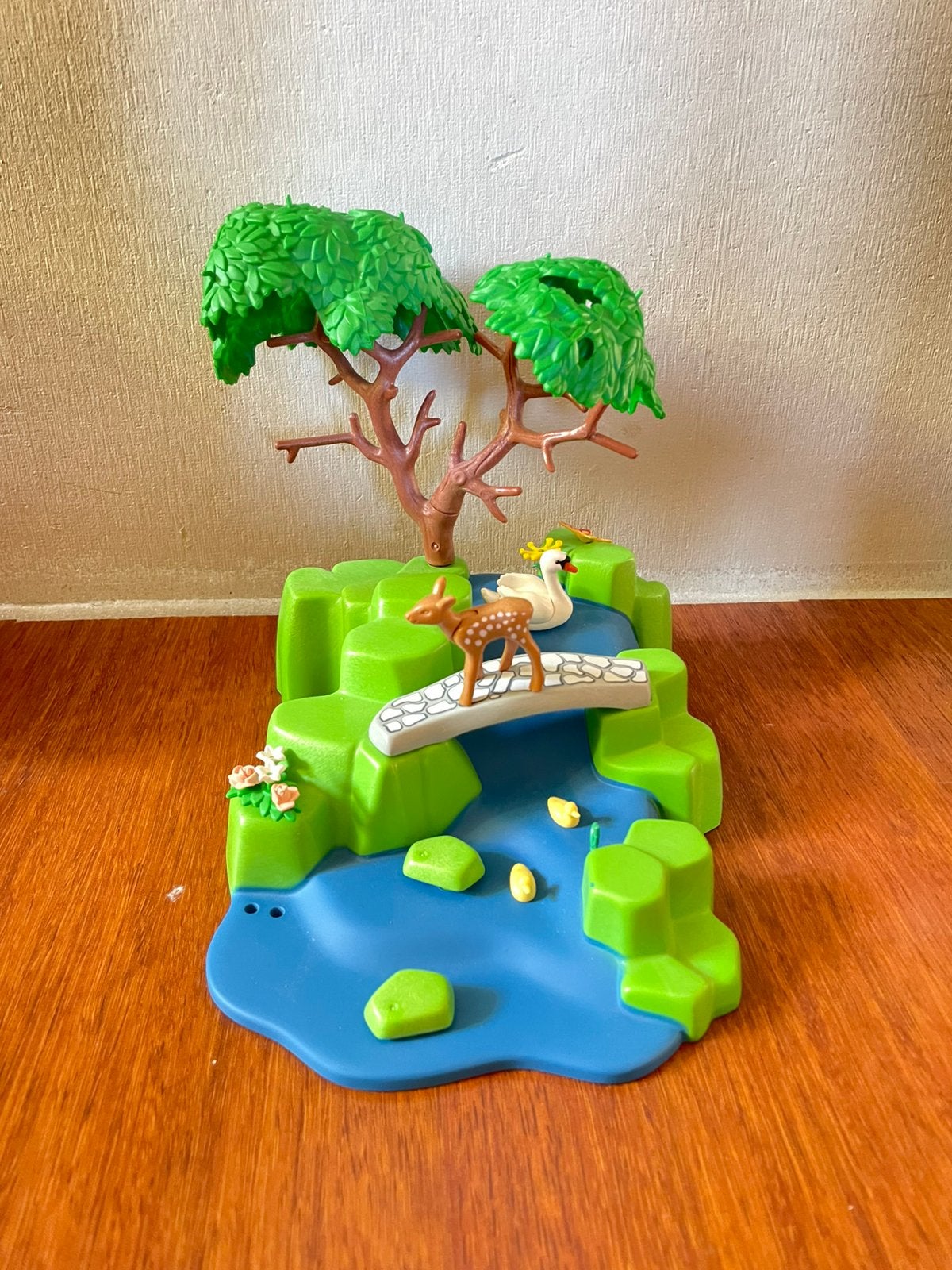 Playmobil natuurset met rivier, brug en dieren, Ophalen of Verzenden, Gebruikt