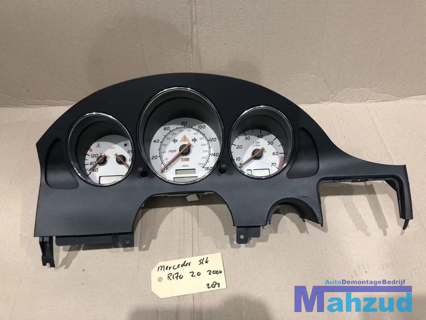 Mercedes SLK R170 KM TELLER Instrumentenpaneel tellerklok, Gebruikt, Mercedes-Benz AG, Mercedes-Benz, Mercedesstrasse 120
70372  Stuttgart, DE
