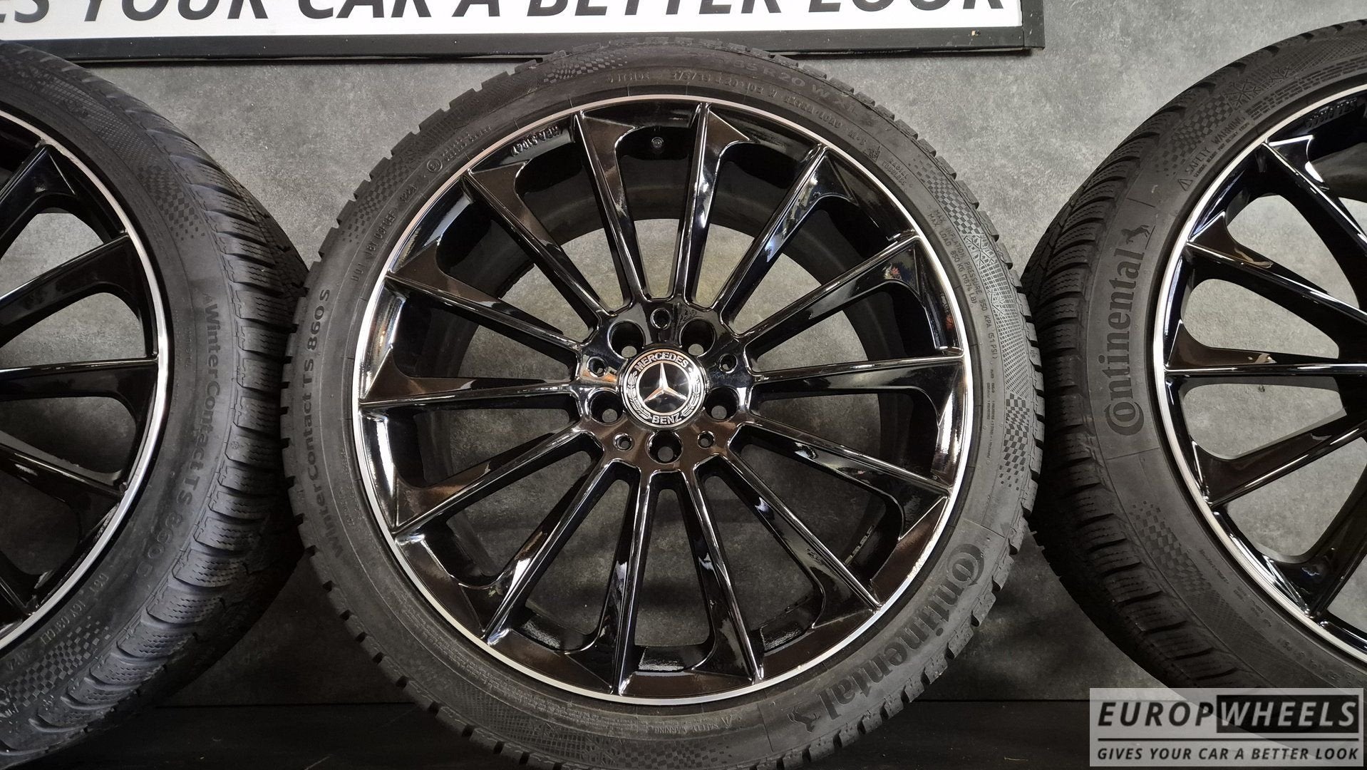 20 inch Mercedes velgen S klasse winterbanden W223 S223 w214, Pneus et Jantes, Véhicule de tourisme, -, Utilisé