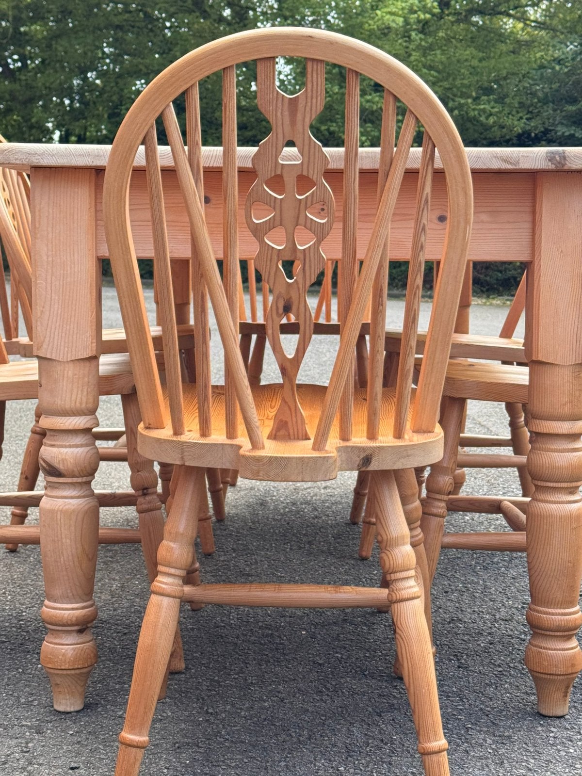 Set van 6 Vintage Ercol stoelen met tafel, Ophalen, Zo goed als nieuw
