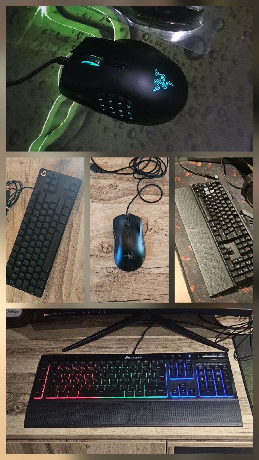 Clavier/souris gamer Razer Corsair Logitech