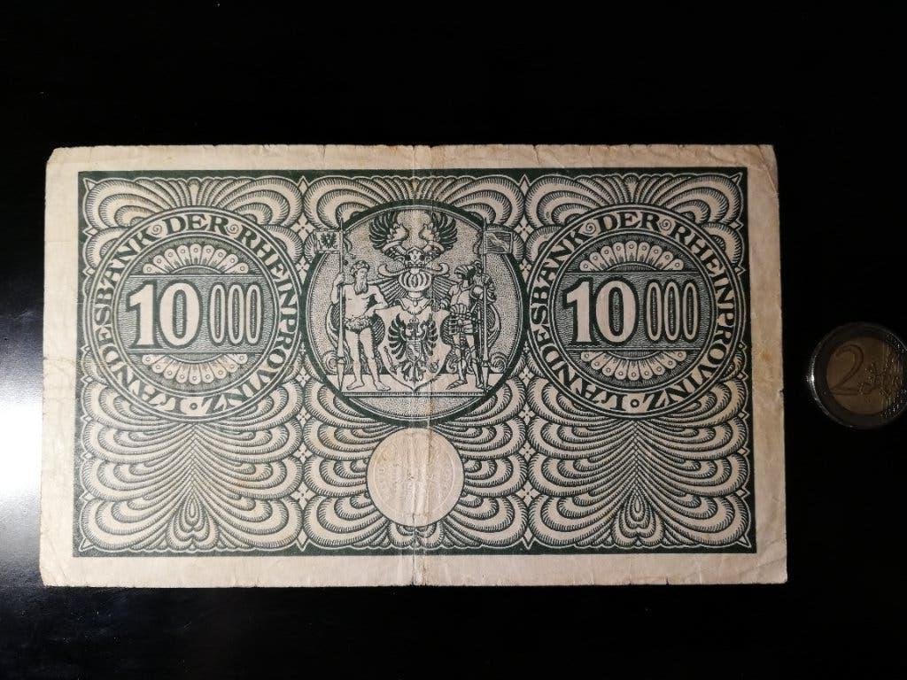 1000 mark de la province de Rhénanie, Envoi