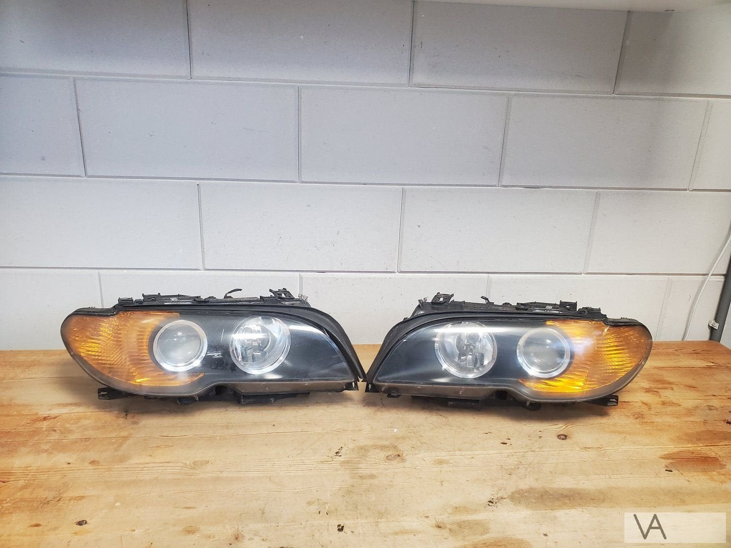 BMW 3 serie E46 coupe / cabrio koplamp facelift rechts €125, -, Utilisé, -, Enlèvement ou Envoi