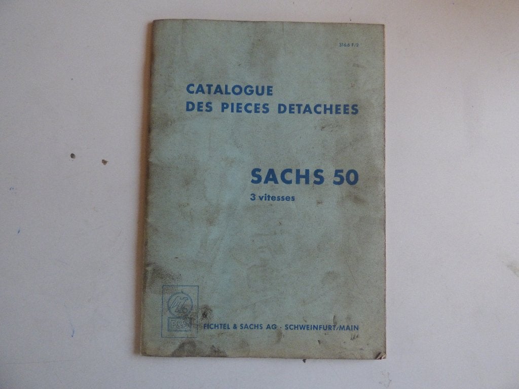 SACHS 50 3 VERSNELLINGEN ONDERDELENLIJST 316.6 F/2, Vélos & Vélomoteurs, Modes d'emploi & Notices d'utilisation, Enlèvement ou Envoi