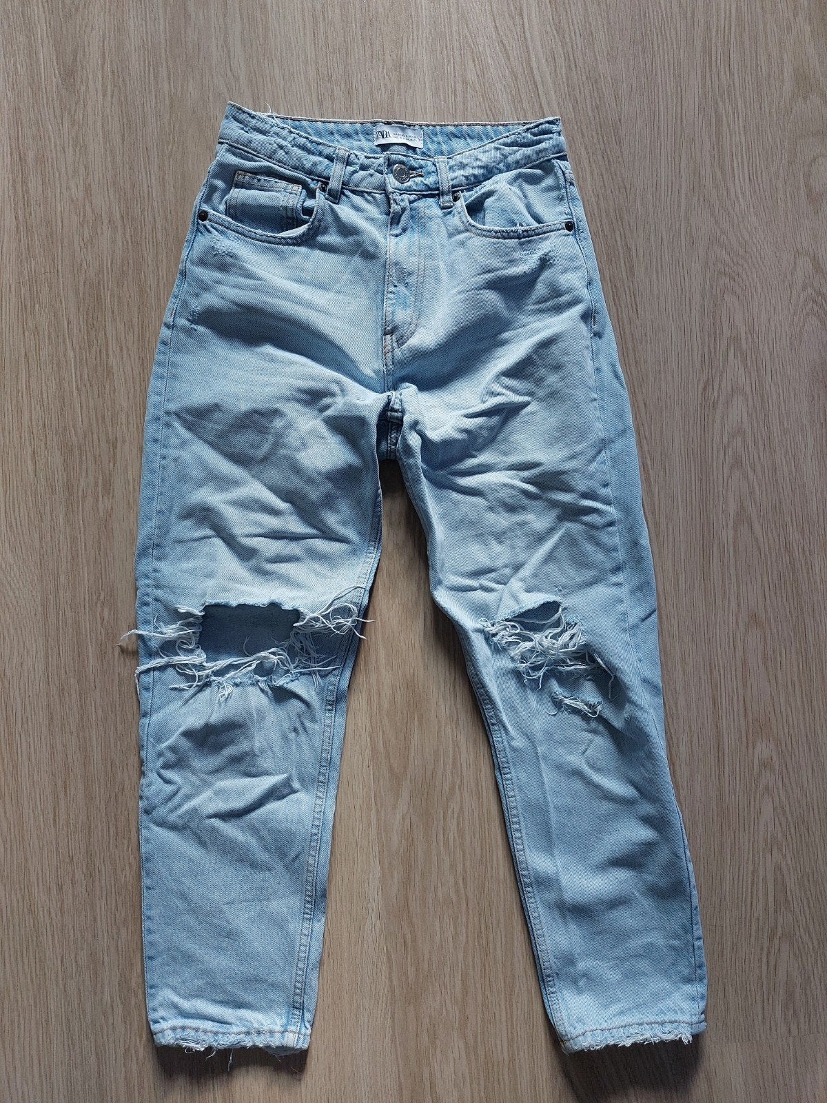 zara mom jeans, Ophalen, Blauw, Zara, W28 - W29 (confectie 36)