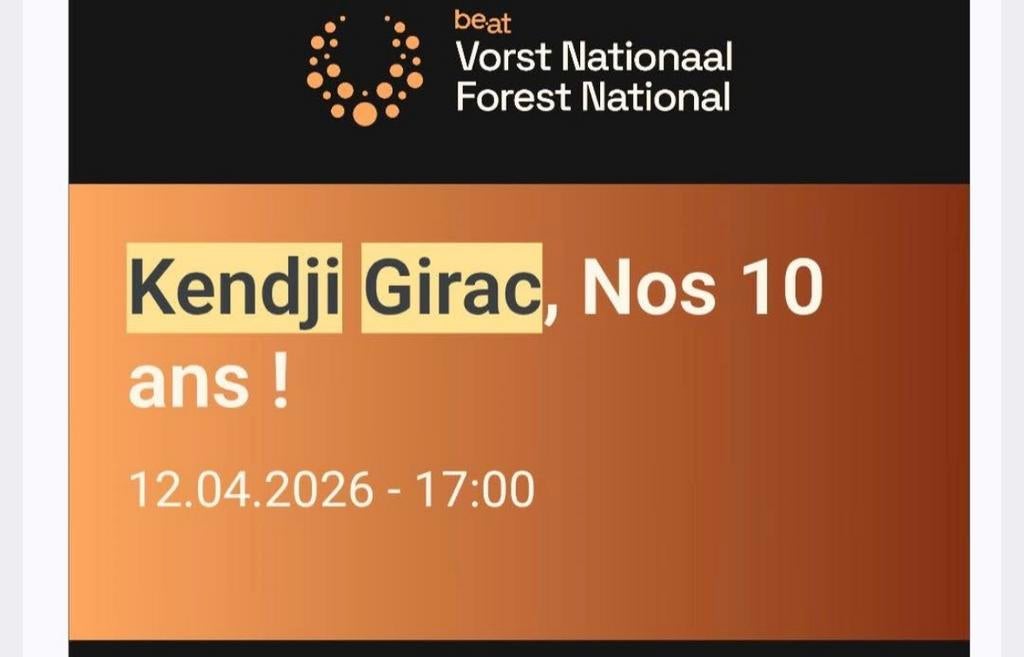 Concert Kenji Girac 12/04/26, Tickets & Billets, Deux personnes, Avril