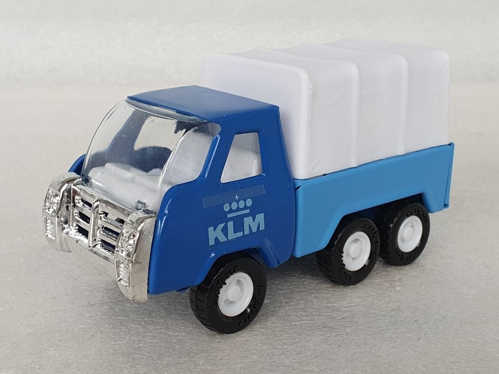 Vintage metalen vrachtwagen KLM (Kai Yip, Hong Kong), Ophalen of Verzenden, Gebruikt, Bus of Vrachtwagen