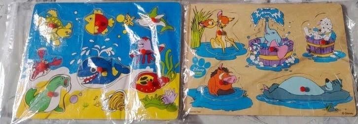Lot: 2 houten puzzels, Enlèvement ou Envoi, Comme neuf