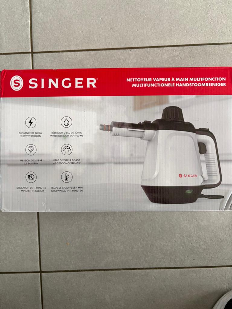 Nettoyeur vapeur à main multifonction SINGER - CB-02A, Enlèvement, Neuf