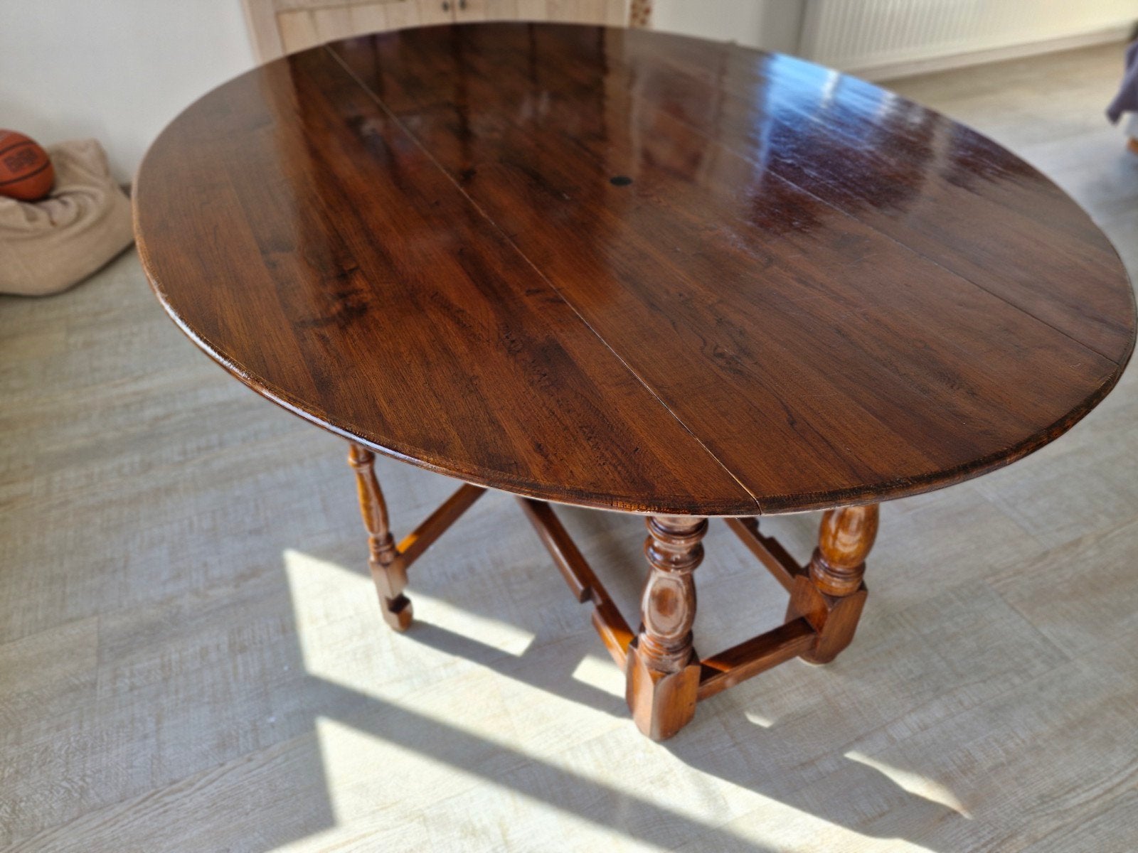 Belle table à manger/table d'appoint en chêne Flamant, Maison & Meubles, 150 à 200 cm, Cinq personnes ou plus, Vintage, 150 à 200 cm