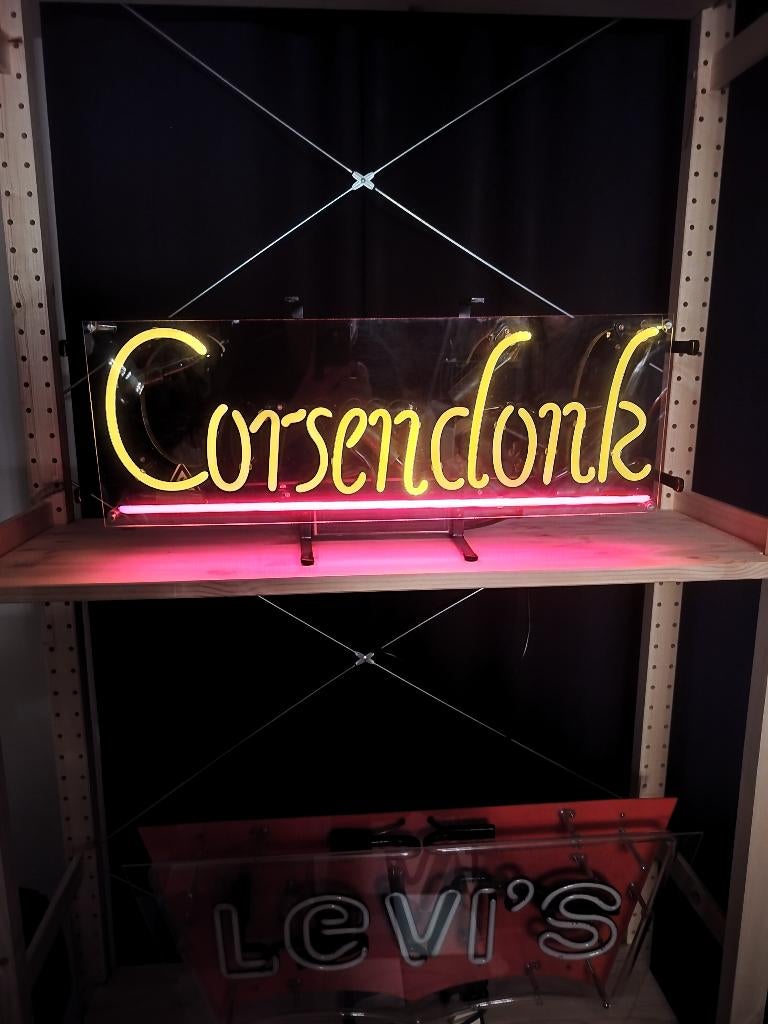 CORSENDONK NEON LICHTREKLAME, Verzamelen, Merken en Reclamevoorwerpen, Ophalen, Zo goed als nieuw, Lichtbak of (neon) lamp