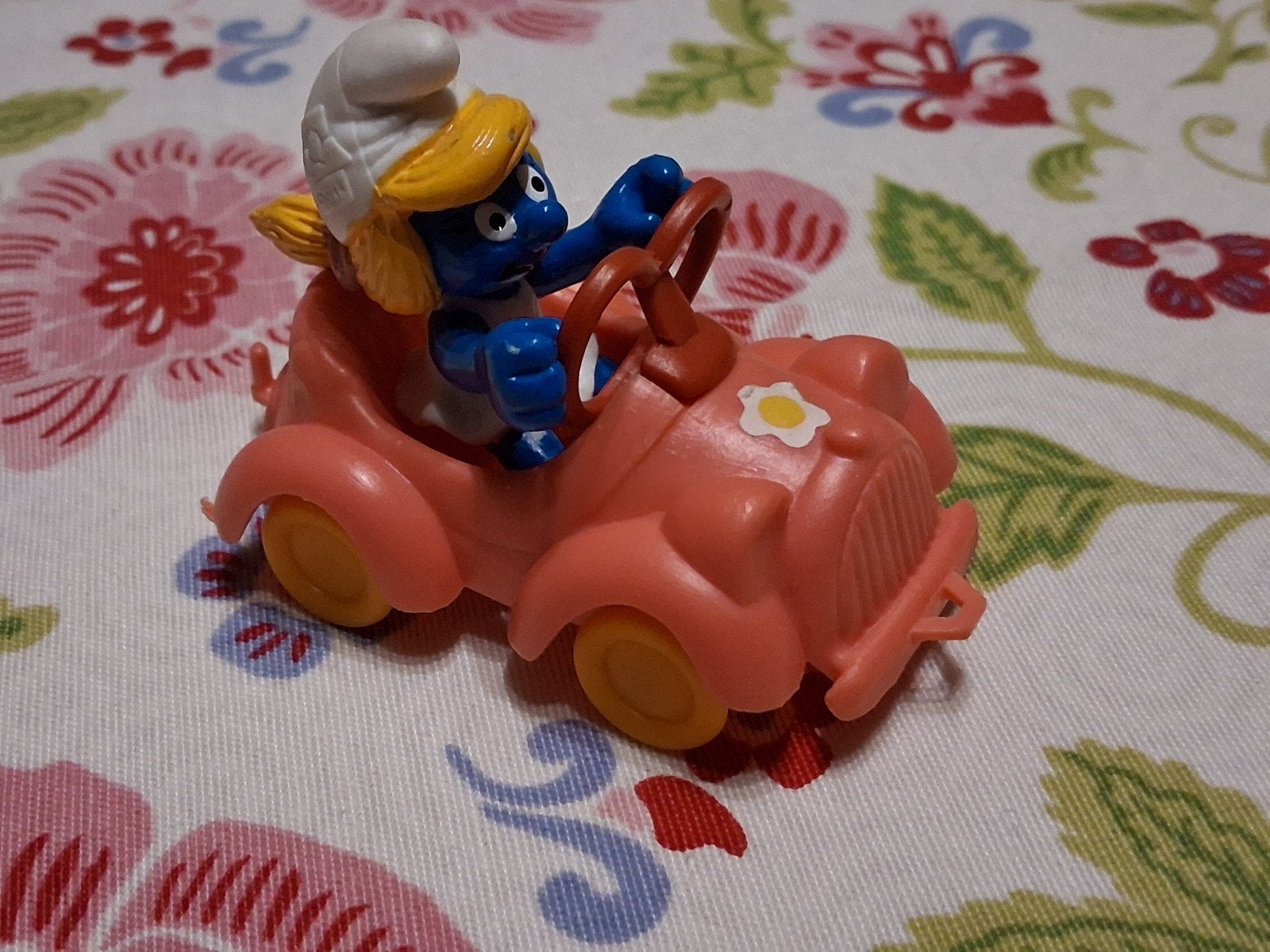 smurfin in auto, Ophalen of Verzenden, Smurfin