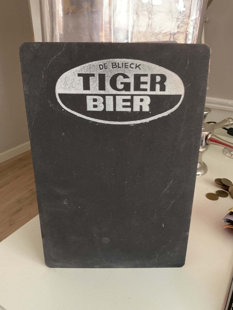 Tiger Bier Aalst notitie- krijtbordje, Verzamelen, Ophalen