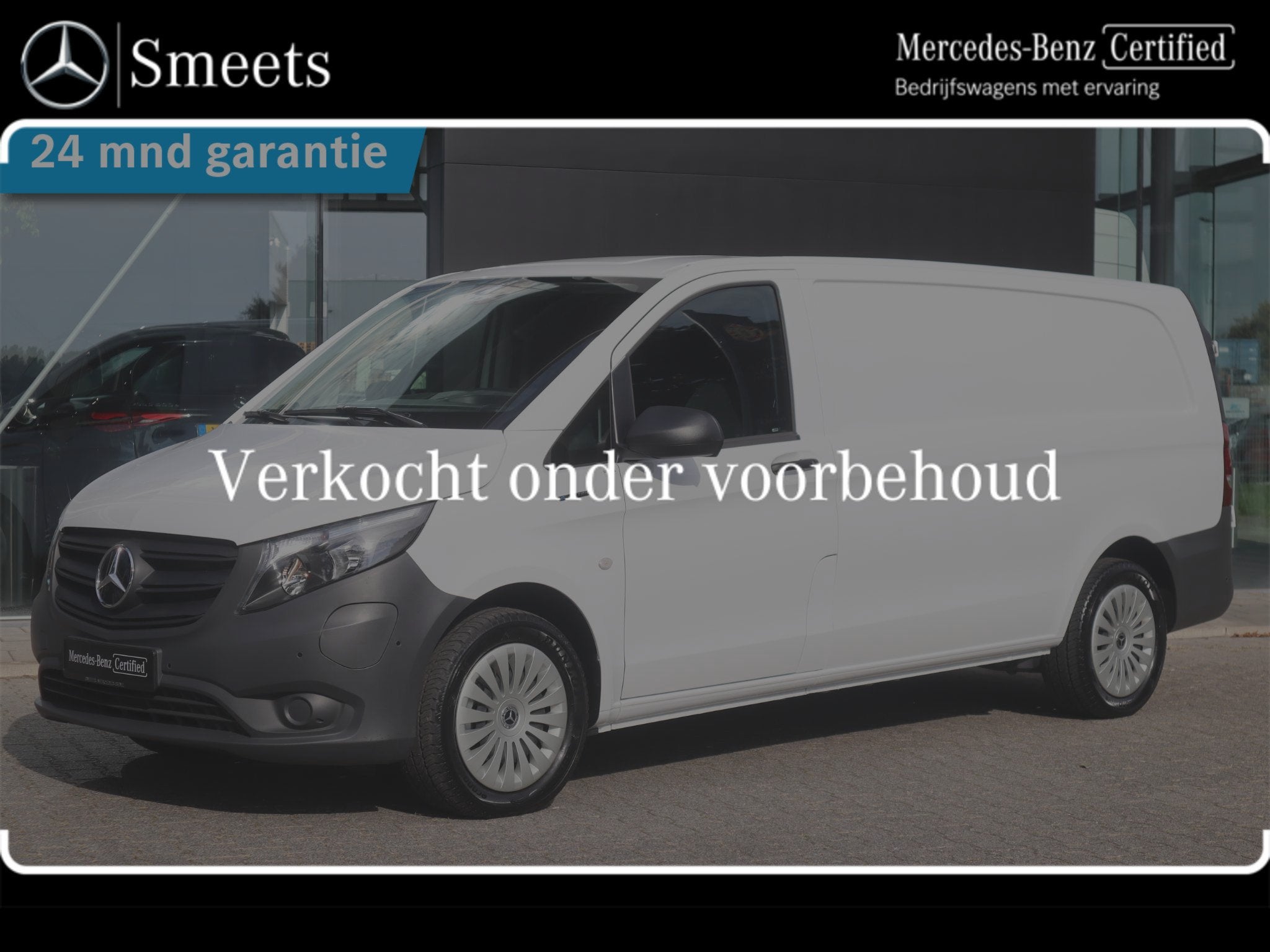 Mercedes-Benz eVito 112 L3 66 kWh 280km WLTP, Stof, 116 pk, Wit, Mercedes-Benz