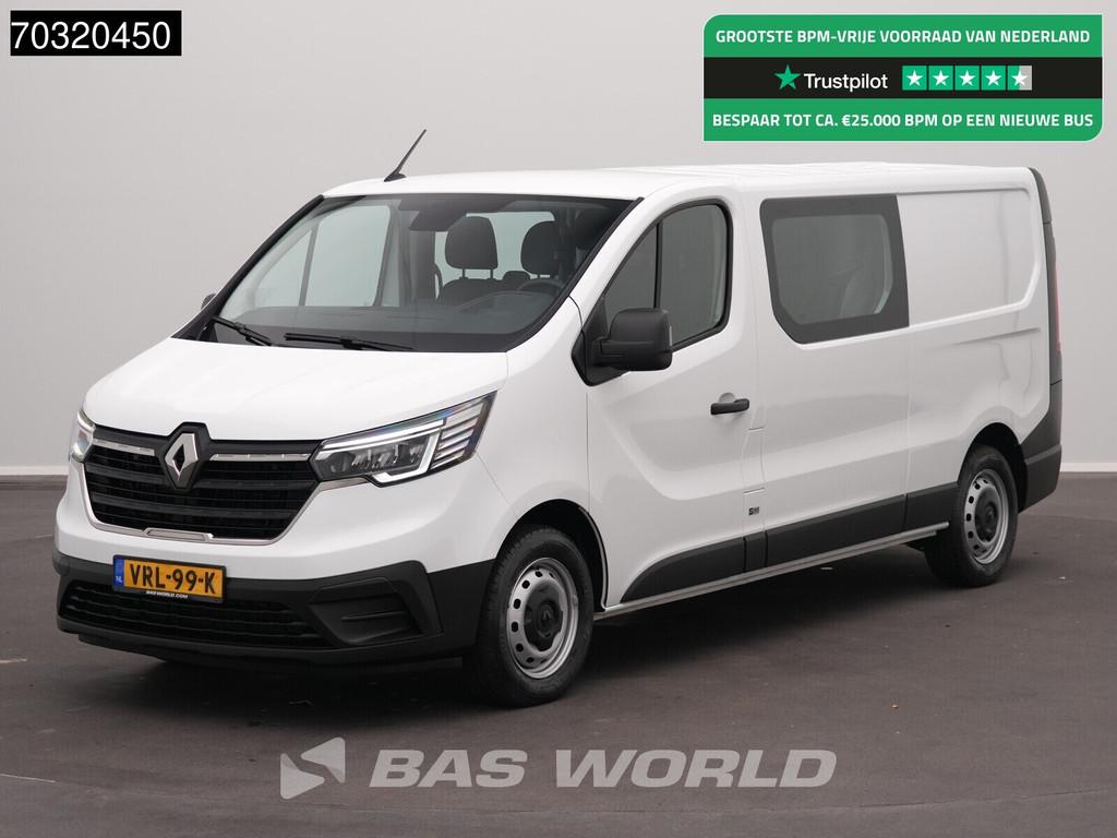 Renault Trafic 130pk Dubbel Cabine L2H1 LED Airco Cruise Eur, Auto's, Stof, Euro 6, 4 cilinders, Renault
