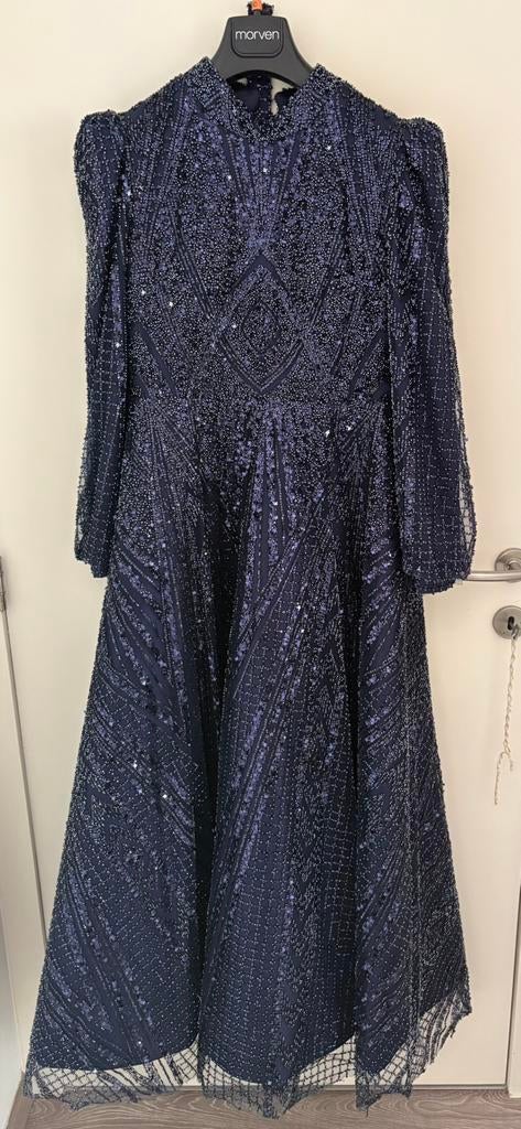 Ellya Dress donkerblauw, Taille 42/44 (L), Robe de gala, Comme neuf, Enlèvement