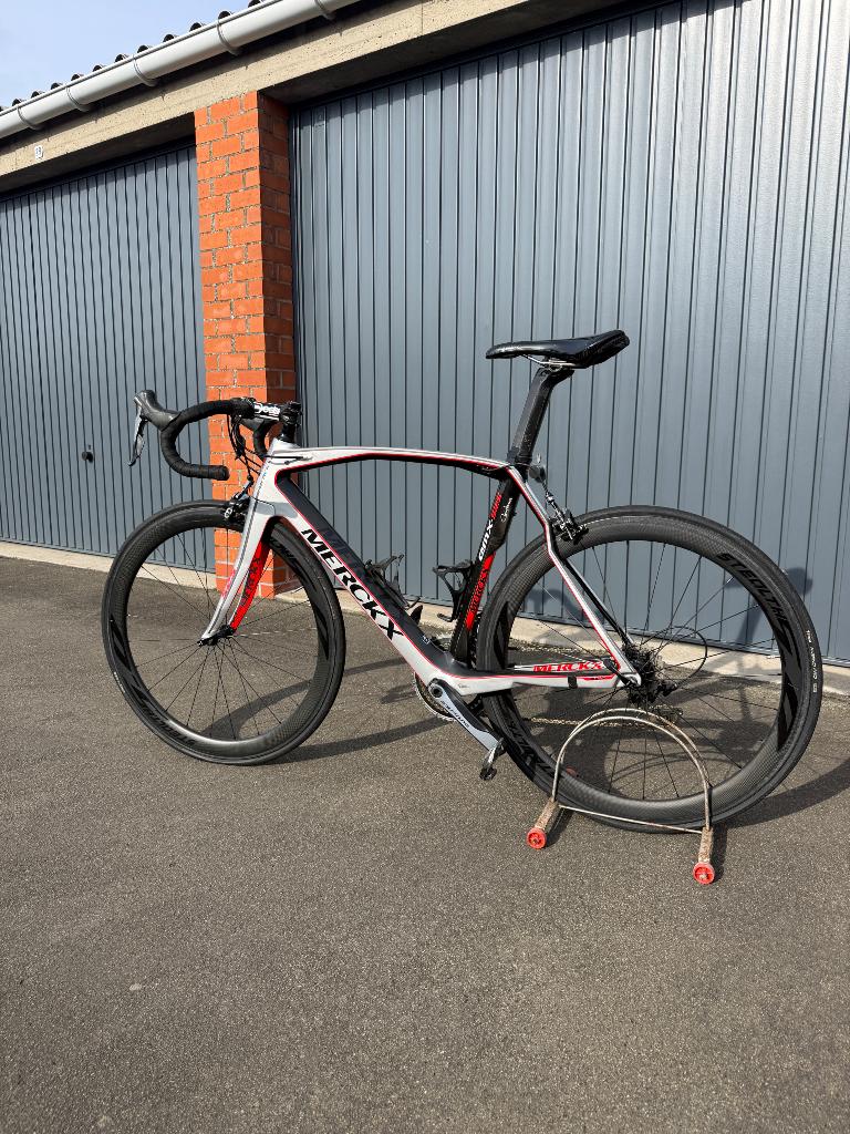 Koersfiets carbon Eddy Merckx EMX-525 racefiets, Gebruikt, Carbon, Heren, 53 tot 57 cm