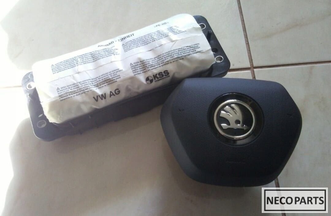SKODA KODIAQ AIRBAG COMPLEET AIRBAG 2X AIRBAG PASSENGER AIRB, Gebruikt, -, -, Ophalen of Verzenden