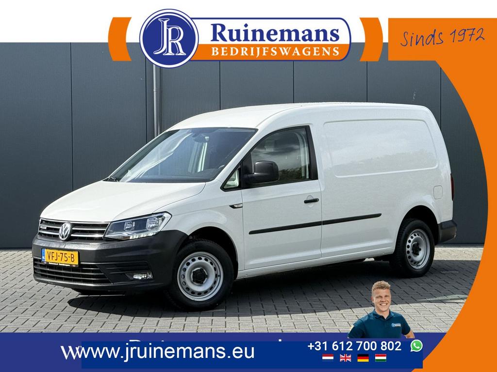 Volkswagen Caddy 1.4 TGI 111 PK / CNG / L2H1 / MAXI / 1e EIG, Auto's, Parkeersensor, Overige brandstoffen, Wit, Handgeschakeld