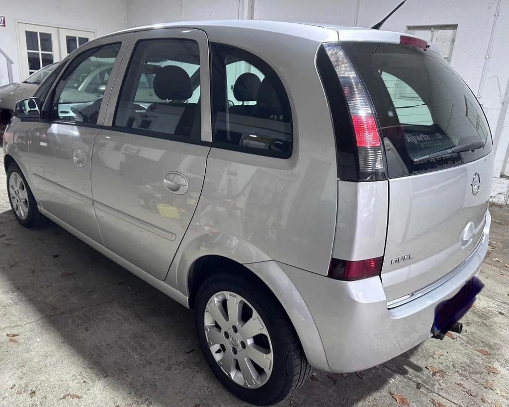 Opel Meriva 1.6 16V Automaat (2008), Auto's, Automaat, Monovolume, Zwart, Bedrijf