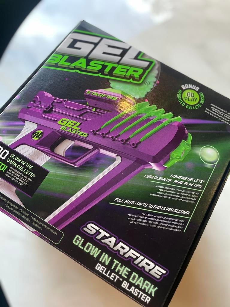 4x Gelblaster Starfire Glow in the Dark blasters, Ophalen, Zo goed als nieuw
