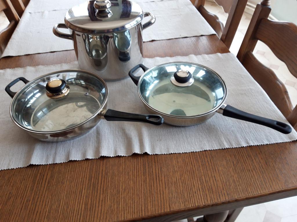 Poêles et casserole, Huis en Inrichting, Keuken | Potten en Pannen, Ophalen, Zo goed als nieuw, Pannenset