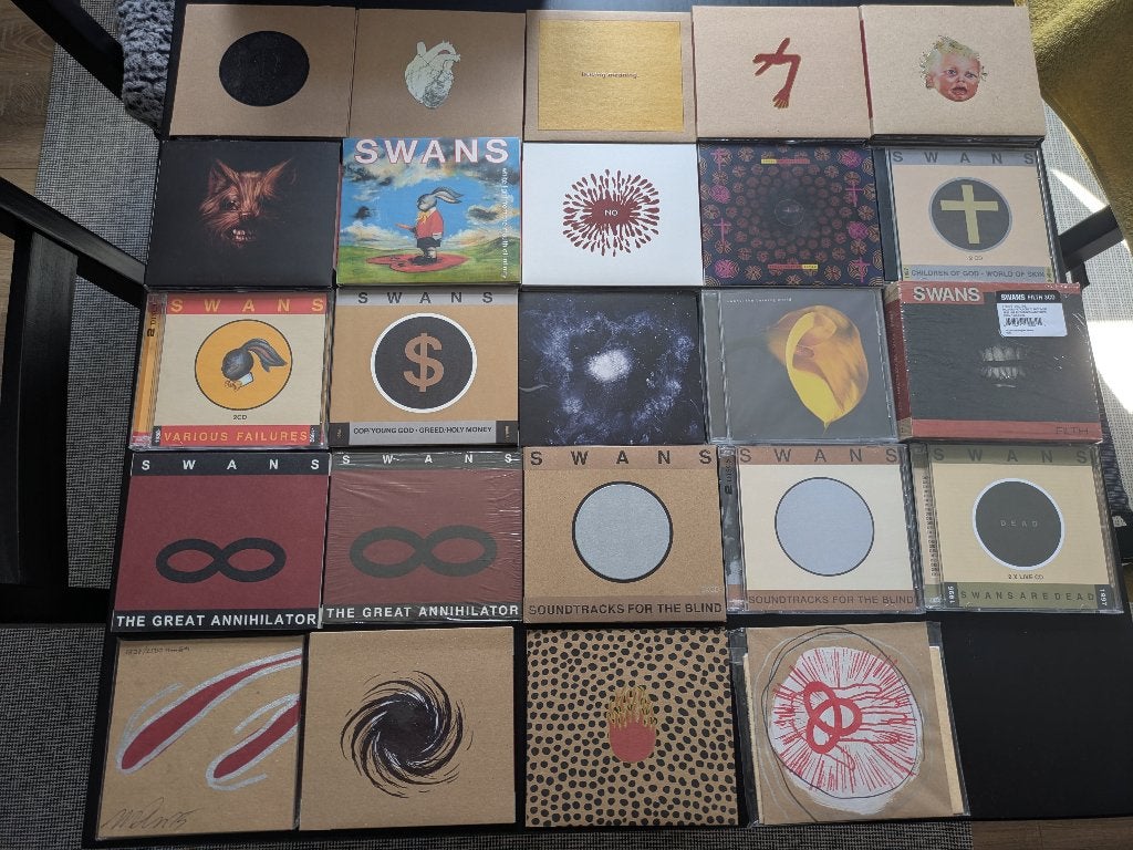 Swans — CD-collectie, gesigneerd door de heer Gira, Cd's en Dvd's, Ophalen, Gesigneerd, Zo goed als nieuw, Alternative Rock