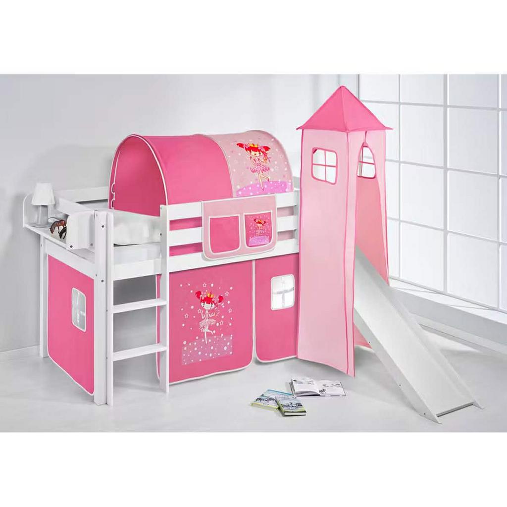 Prinsessen bed met schuifaf en toren, Ophalen, Zo goed als nieuw