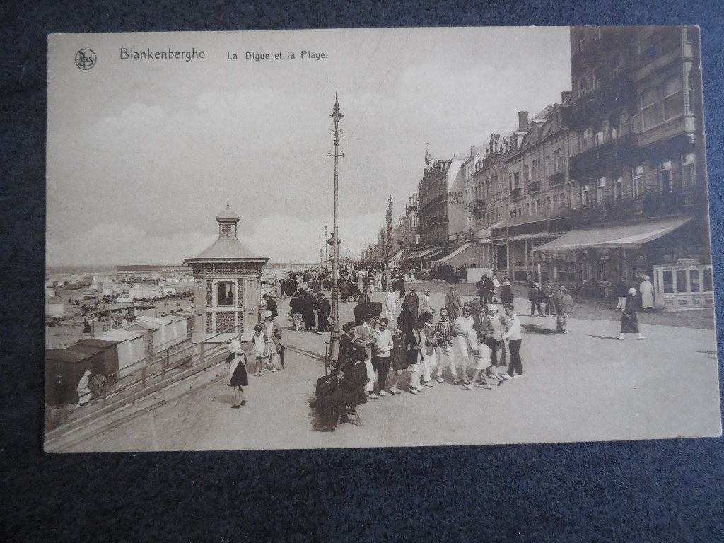 postkaart Blankenberge Dijk en Strand, Verzenden, Voor 1920, Ongelopen, West-Vlaanderen