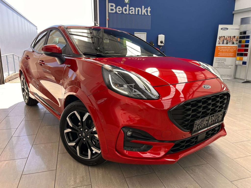 Ford Puma Puma MHEV ST LIne X zeer propere wagen (bj 2023), Auto's, Automaat, Parkeersensor, Zwart, 5 zetels