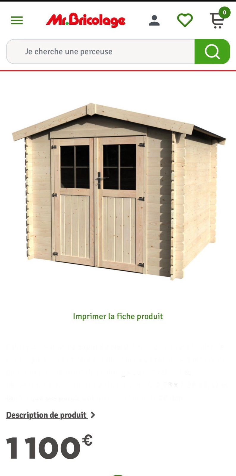 Abri de jardin 240cm x 210cm neuf, 2 fenêtres, Enlèvement, Abri de jardin, Bois