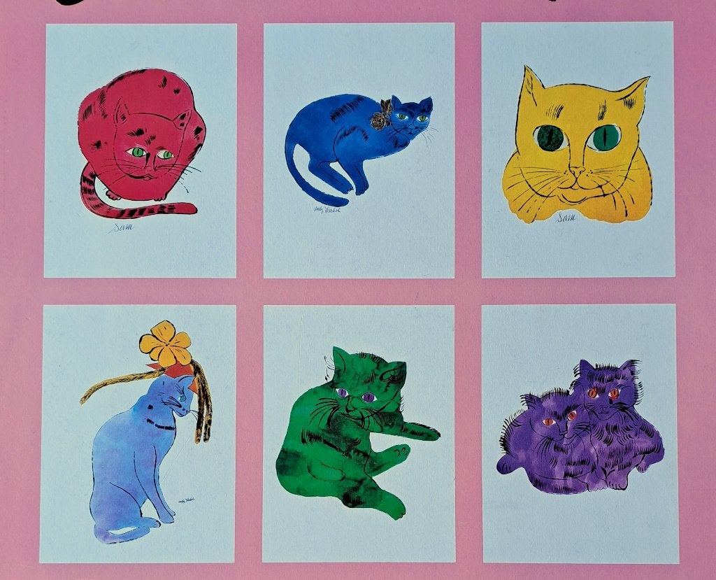 Printbook Andy Warhol "Cats" met 6 reproducties!, Ophalen of Verzenden