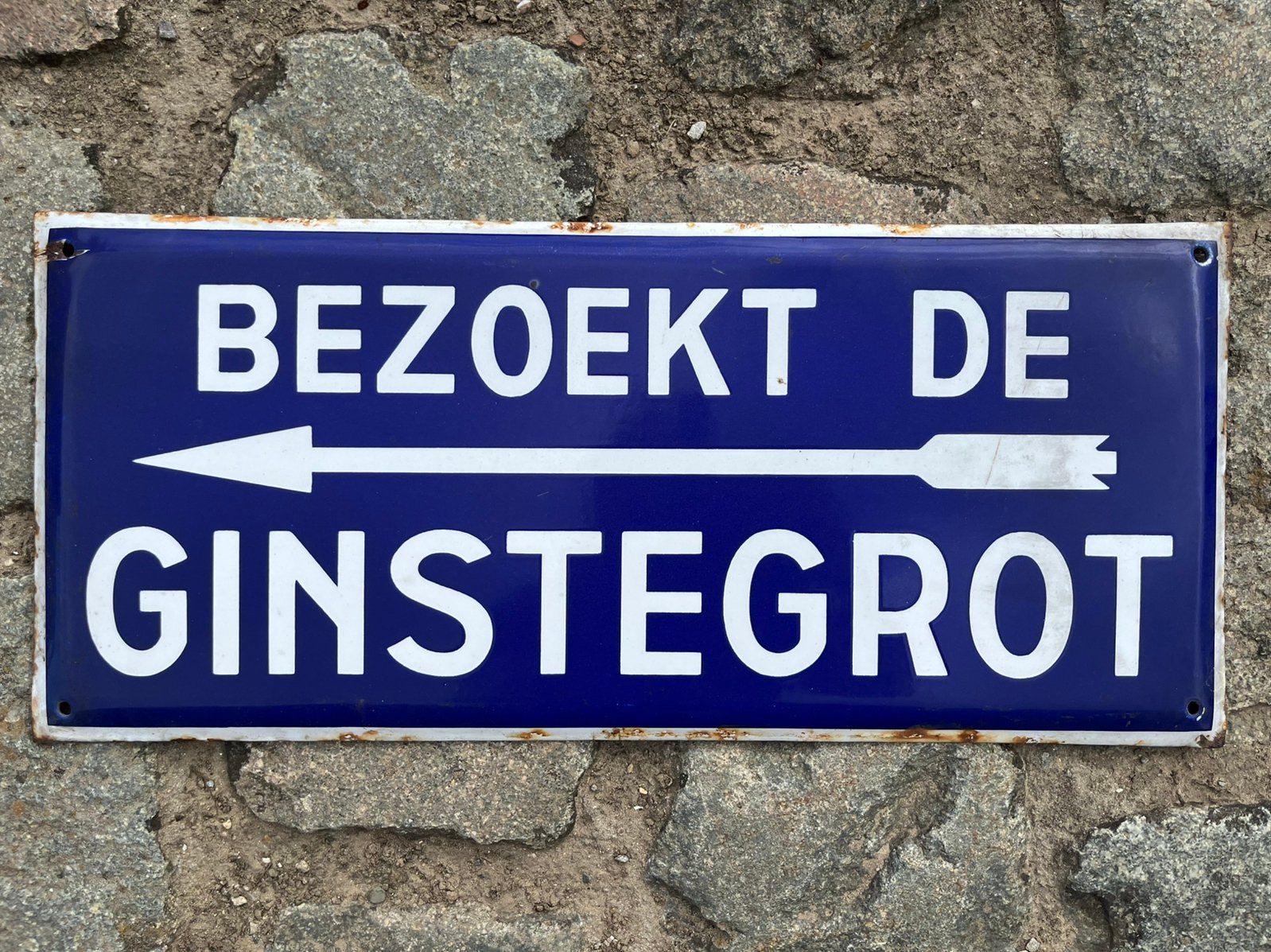 Emaille bord 45 - 20 cm, Ophalen of Verzenden, Gebruikt