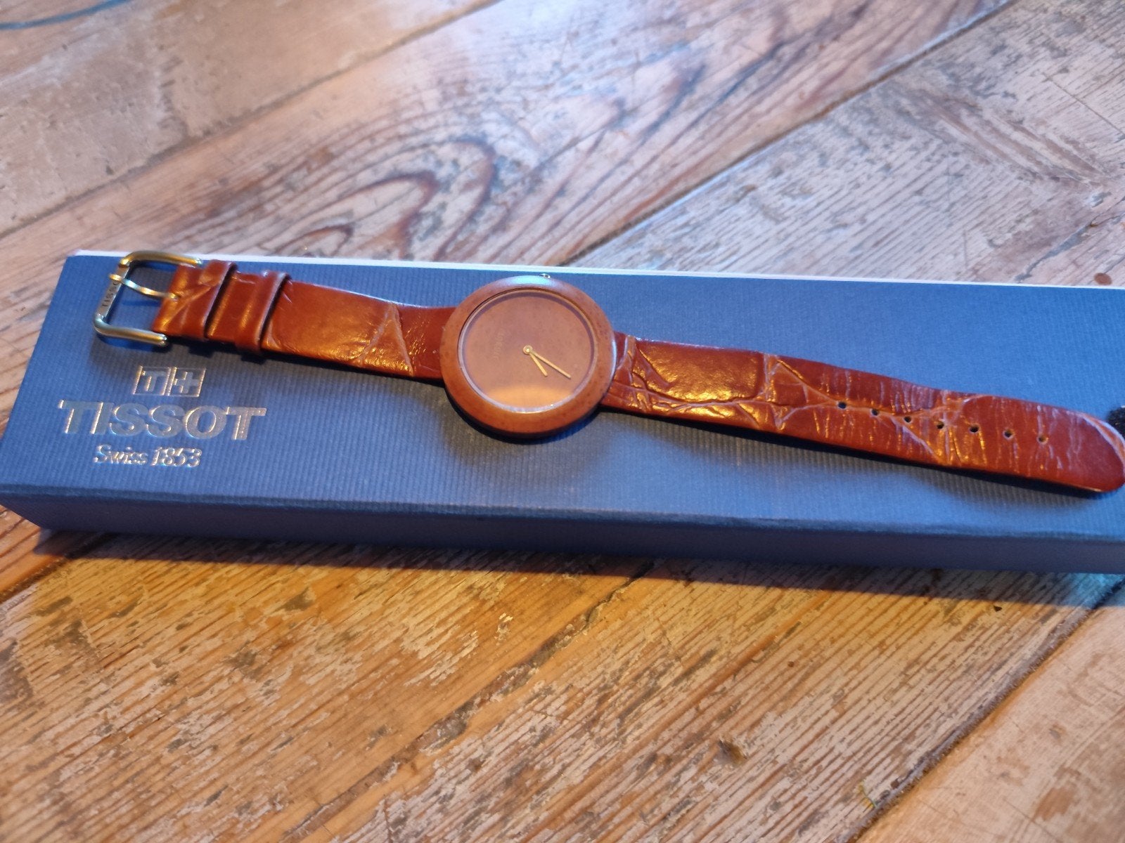 Tissot horloge hout, Ophalen of Verzenden