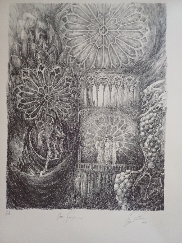 Luc Putman, Vier Seizoenen, 1981, Enlèvement ou Envoi, Gravure, Signé