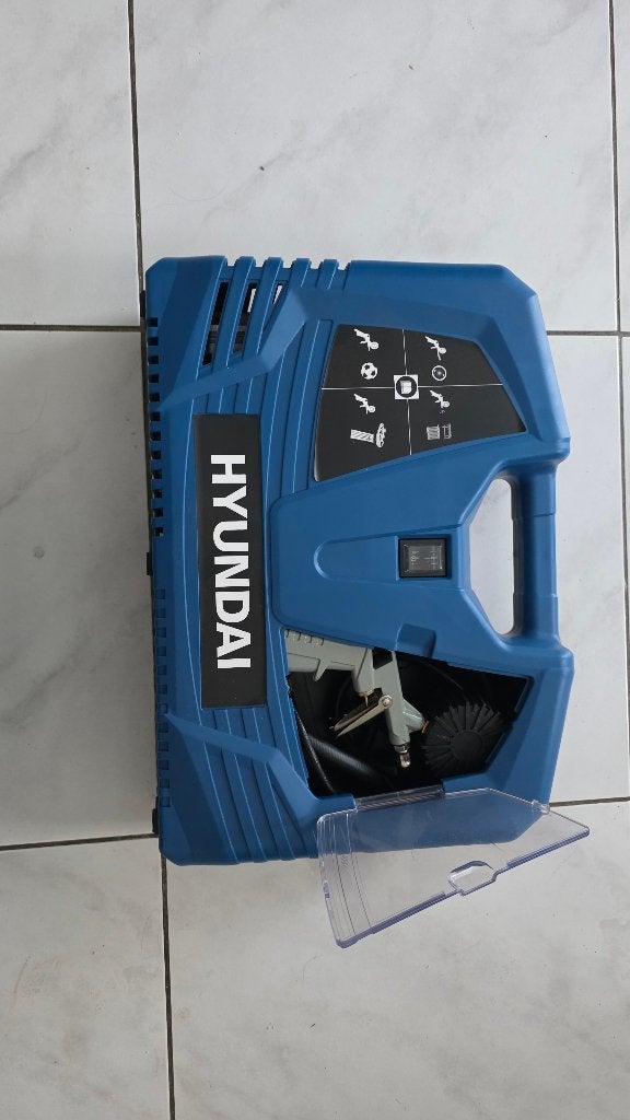Hyundai mini compressor, Doe-het-zelf en Bouw, Compressors, Ophalen, Mobiel, 6 tot 10 bar, Nieuw