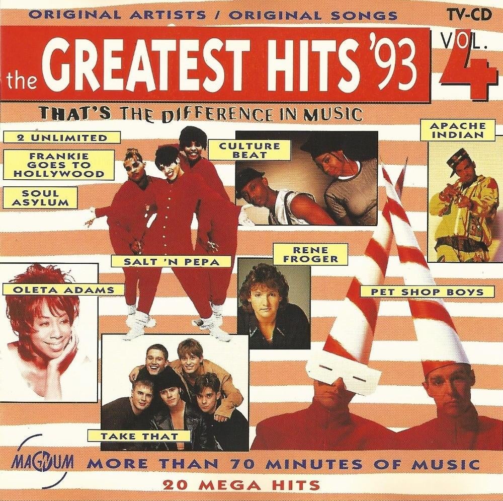 CD * THE GREATEST HITS '93 - vol. 4, Ophalen of Verzenden, Zo goed als nieuw