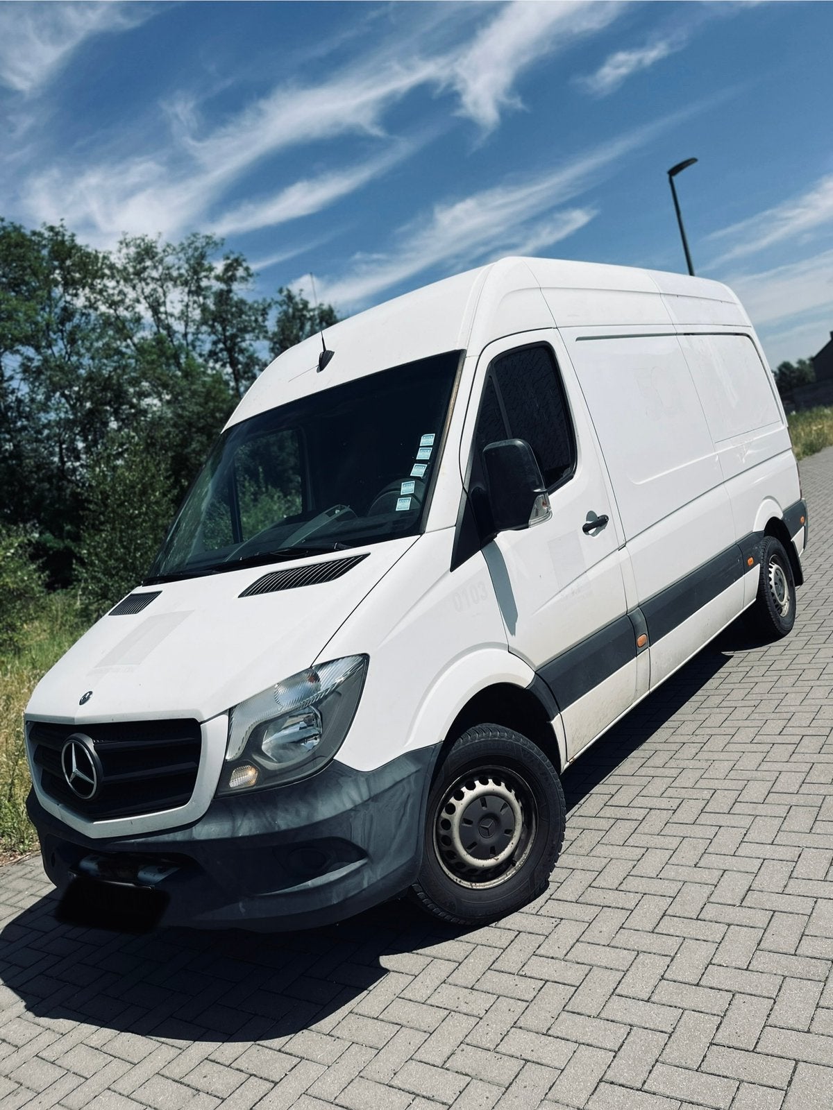 Mercedes sprinter 2015 L2H2 TREKHAAK, Euro 5, Achat, Boîte manuelle, Noir