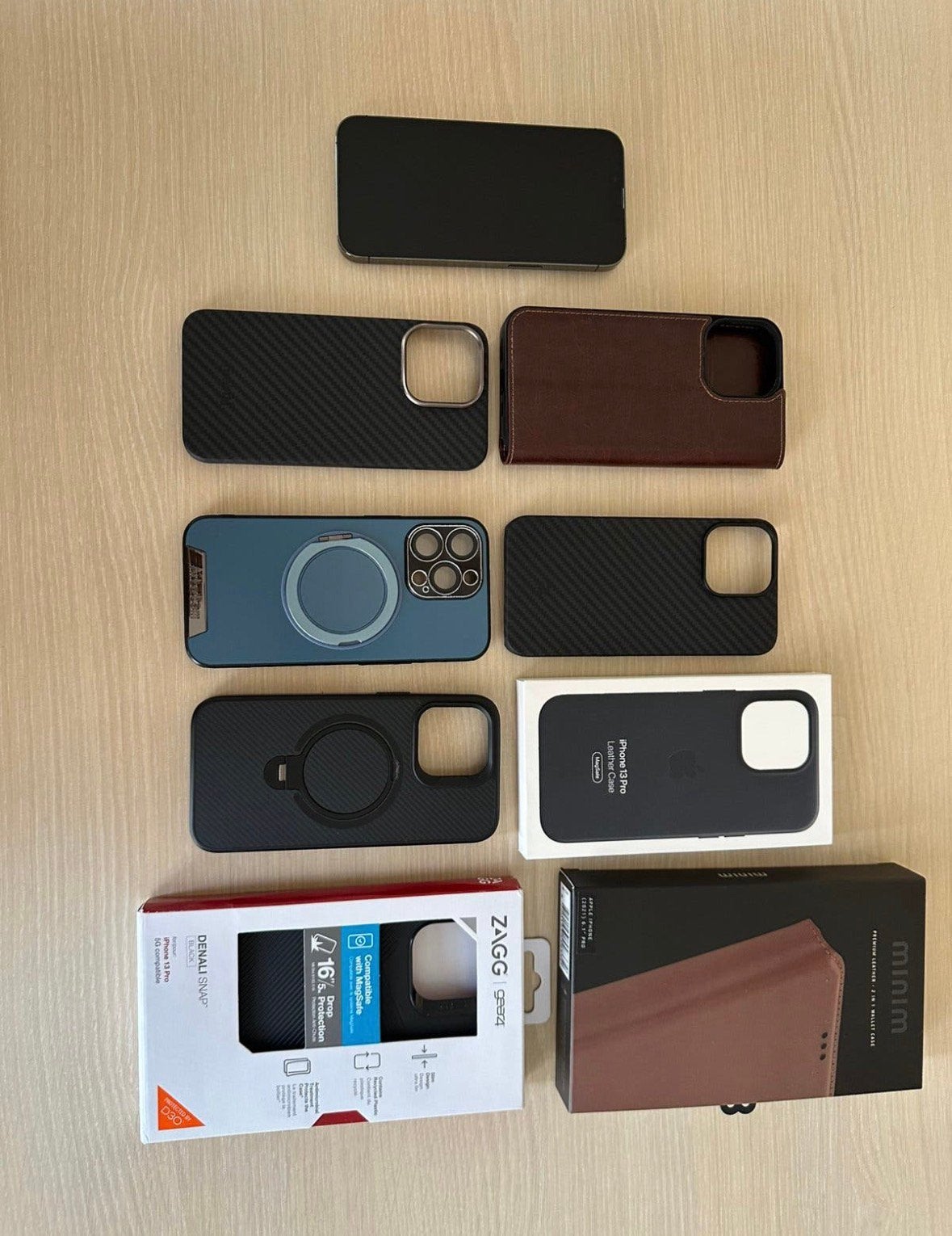 Iphone 13 pro + 8 premium hoesjes, Télécoms, Téléphonie mobile | Apple iPhone, Enlèvement, Comme neuf, IPhone 13