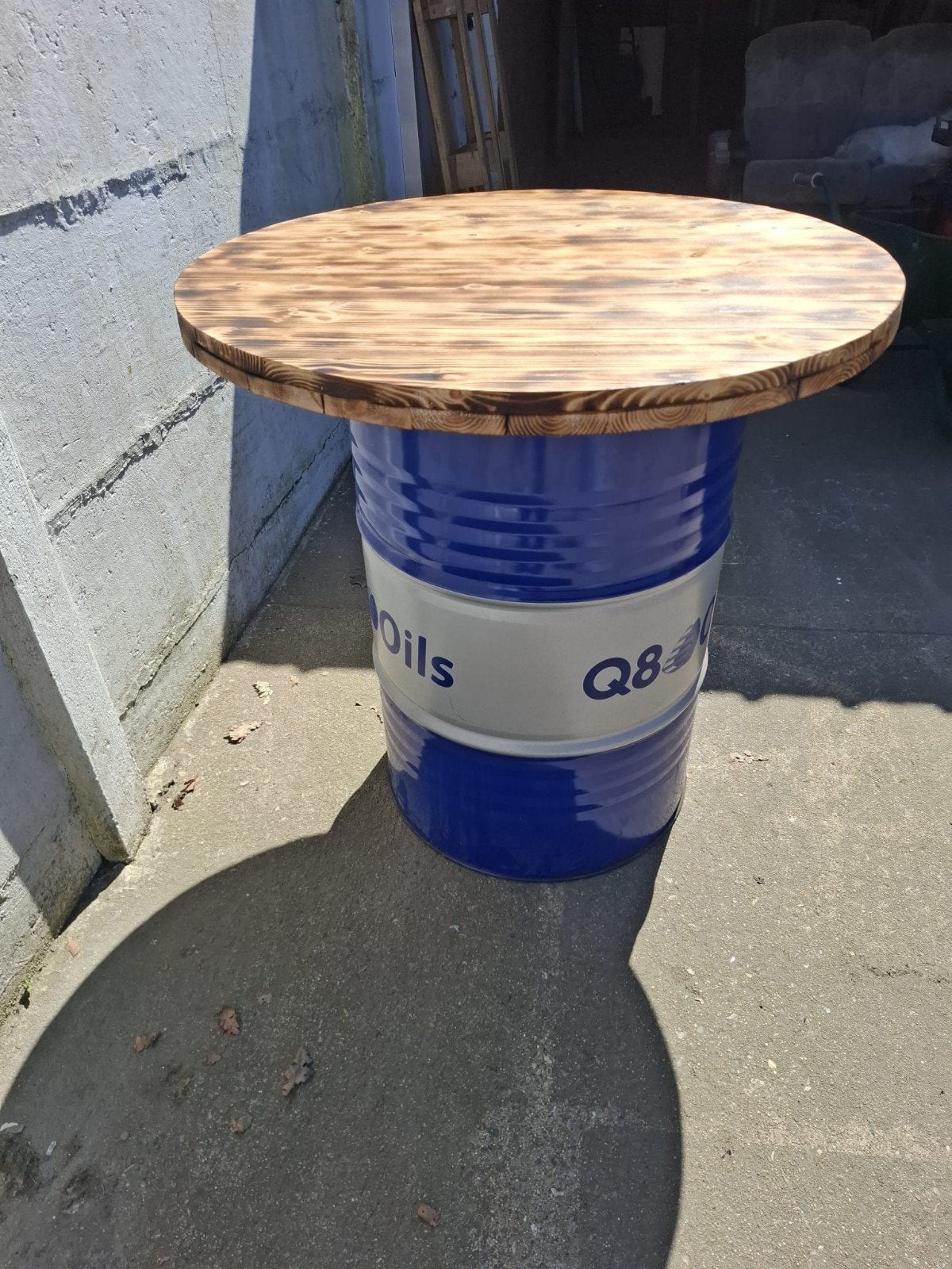 staan tafel olie ton, Huis en Inrichting, Ophalen