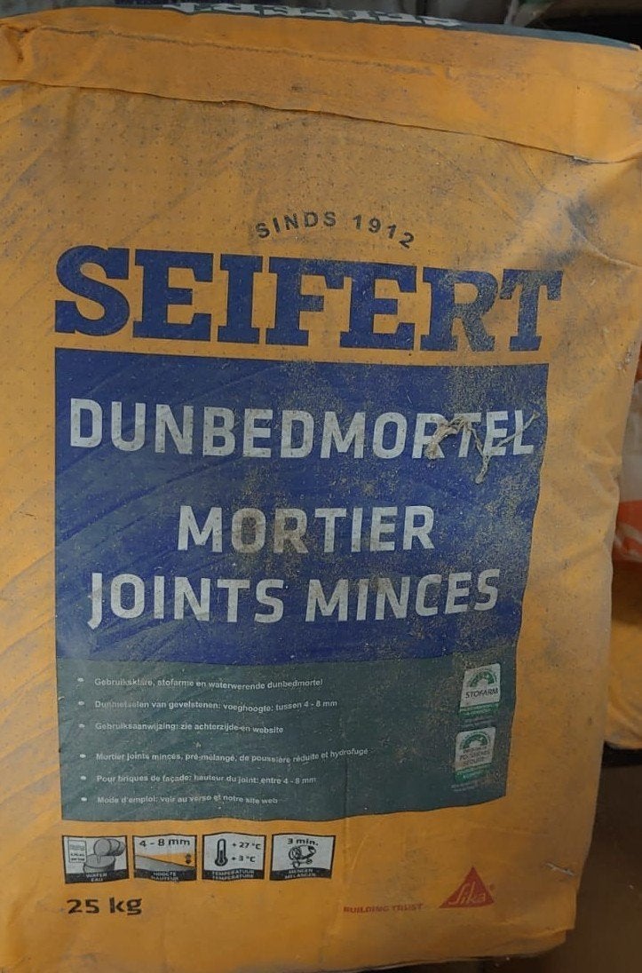 Klaar met de bouw : overschot  dunbed mortel, Ophalen, Nieuw, Overige typen