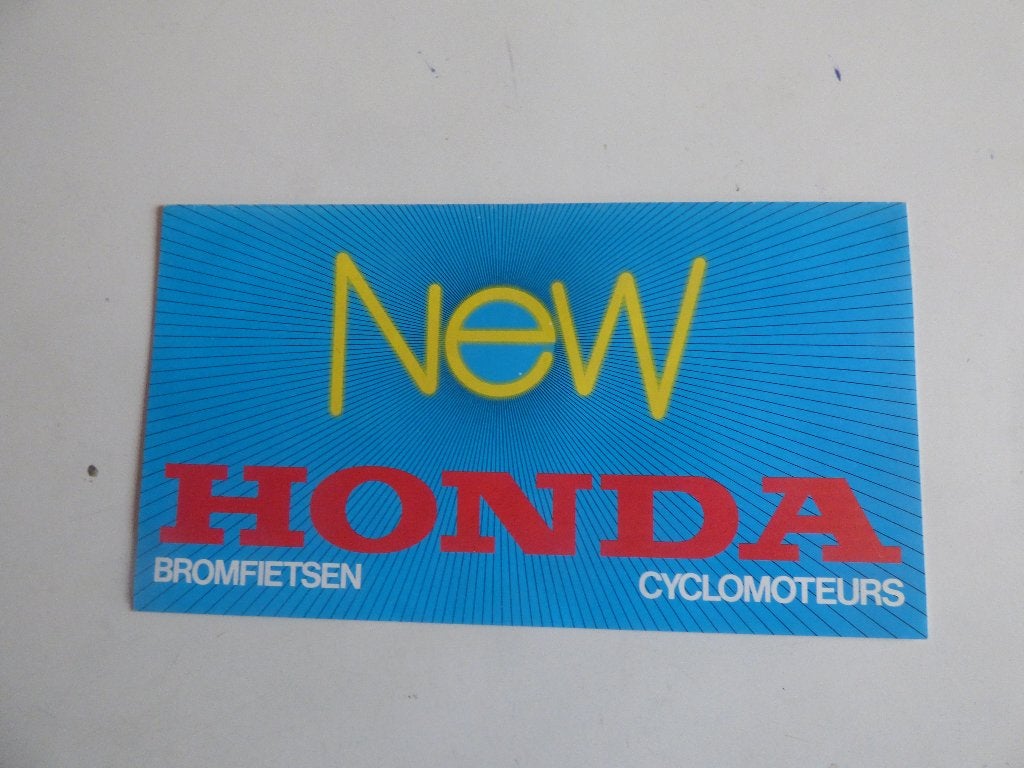 BROCHURE HONDA SUR LES CYCLOMOTEURS DE LA GAMME 1983, Enlèvement ou Envoi, Comme neuf