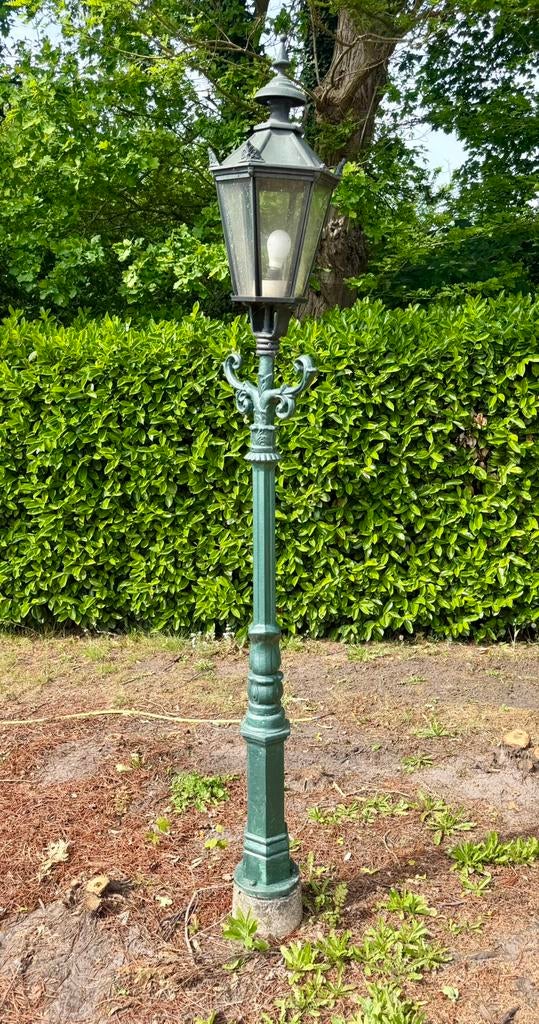 3x lataarnpaal, Tuin en Terras, Ophalen, Gebruikt, Staande lamp, Netvoeding