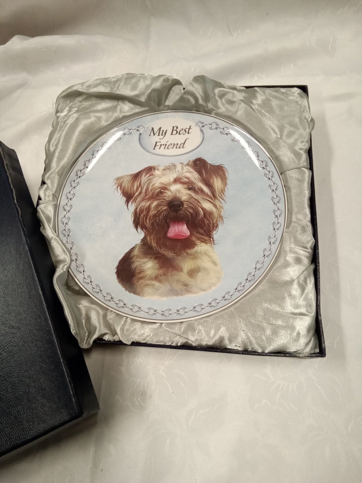 Bordje, "My Best Friend", met certificaat., Verzamelen, Ophalen of Verzenden, Zo goed als nieuw, Porselein, Bord of Schaal